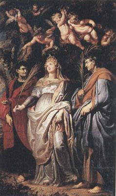 Peter Paul Rubens Saints Domitilla,Nereus and Achilleus (mk01) oil painting picture
